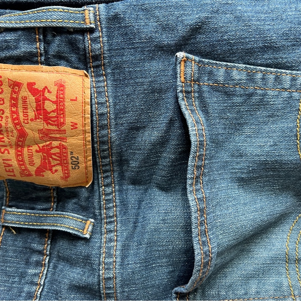 Levi's Blue Denim Jeans 502 44x30